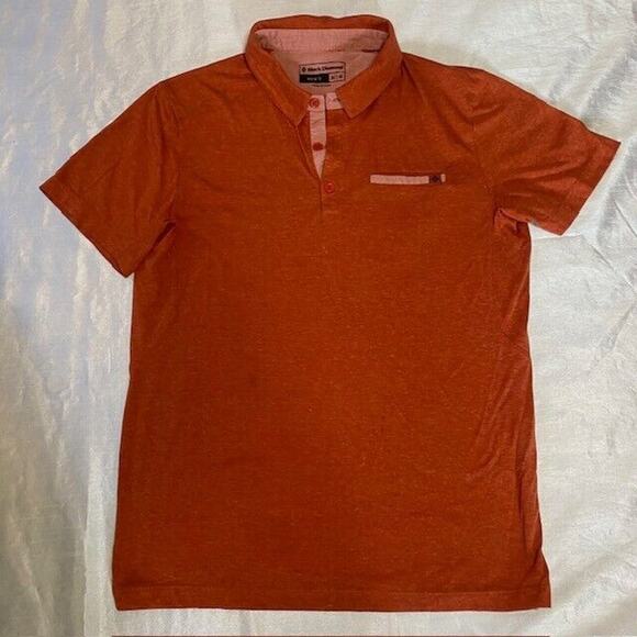 Black Diamond Men's Medium Short Sleeve Attitude Polo Shirt with Collar & Pocket - Picture 1 of 9